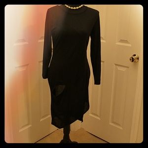 Light weight black cut out dress